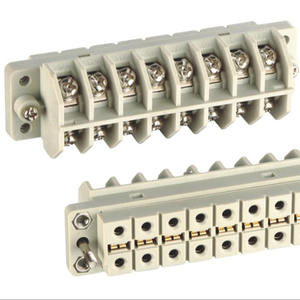 250V 24A PC+ABS UL94V-0 วัสดุฉนวนกันความร้อน บล็อกขั้วต่อสายไฟแบบสกรู ขั้วต่อขั้นสูง 0.5-2.5 มม. ตัวนำไฟฟ้า 26 - Product Image 1
