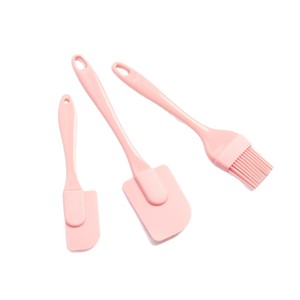 Juego de espátulas de silicona azul nórdico, 3 piezas, herramientas reutilizables para hornear en la cocina, cepillo para mantequilla y pasteles para cocinar en casa - Product Image 5