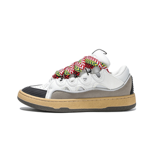 Мужские и женские утолщенные кроссовки с граффити для пар, повседневные кеды на толстой подошве, модные, с сетчатой подкладкой - Product Image 2