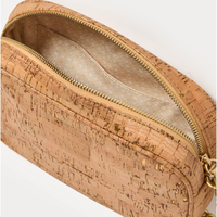 Venta al por mayor personalizada bolso para mujer de Corcho correa cadena borla bandolera cuadrada certificada
