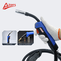 Tête de torche de soudage MIG 15AK MB15AK refroidie par air 180A CO2 150A Gaz mixte Col de cygne Pièce de rechange pour pistolet Euro MIG MAG Vente en gros