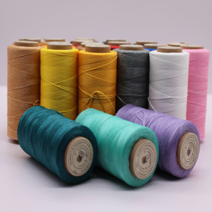 Оптовая продажа, вощеная нить для шитья кожи, 1 мм, восковой шнур-180 метров, вощеный хлопковый шнур для ювелирного браслета - Product Image 4