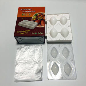 Kibbeh <strong>Maker</strong> Meatball <strong>Maker</strong> Four Grid Keba Meat <strong>Maker</strong> DIY Making Meatball Mold - Product Image 1