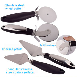 Thép không gỉ bánh pizza pho mát scooper bánh Pizza <span class=keywords><strong>Cutter</strong></span> Knife ROTARY <span class=keywords><strong>Cutter</strong></span> Knife Cookie <span class=keywords><strong>cutter</strong></span> bánh nướng công cụ - Product Image 4
