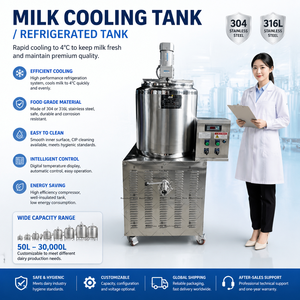 Meilleur <span class=keywords><strong>prix</strong></span> pour le chauffe-eau industriel, 1000 litres, 500 litres, horizontal, sanitaire, en acier inoxydable, réservoir de chauffage et de refroidissement du lait en vrac, serpentin - Product Image 2