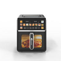 Freidora de Aire Digital Anbolife de 6L con Ventana y Pantalla Táctil, 12 Programas Preestablecidos, Cesta Desmontable Antiadherente, Apta para Lavavajillas, OEM/ODM