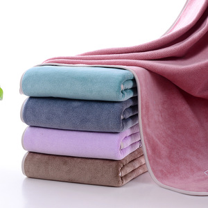 Serviette de bain Kim Ryan 70x140cm en microfibre douce, absorbante, séchage rapide, grande taille pour adulte, rose, vert, bleu, violet, marron - Product Image 2