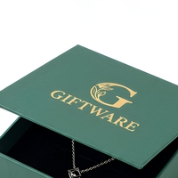 Boîte cadeau à bijoux avec couvercle magnétique, boîte d'emballage en carton estampé à chaud pour bagues, colliers, bracelets, boucles d'oreilles