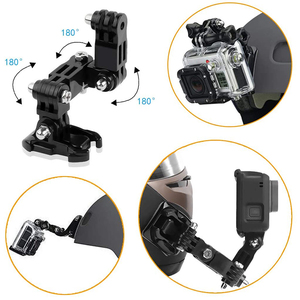 Ensemble de bras de fixation pour casque de moto pour GoPro Hero 10 9 8 7 6 5 4 3 Yi Osmo Action Sports <span class=keywords><strong>Camera</strong></span>, support complet pour casque, accessoires - Product Image 5