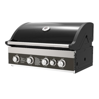 Restaurant utiliser usage domestique 4 brûleurs en acier inoxydable BBQ gril à gaz gril de table usine directe
