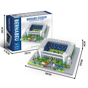Bloques de Construcción de Fútbol, Juguetes Educativos de Ensamblaje Libre, Adornos de Micropartículas, Bloques de Construcción de Dinosaurios - Product Image 2