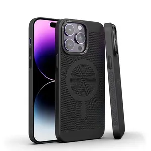 2023 Eu telefone capa móvel magnética PC caso para Apple iPhone 15 14 13 Pro Max capas de proteção por atacado