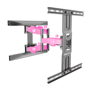 التلفزيون شماعات تلسكوبي الروتاري قوس شنقا جدار جدار العام رف معلق التلفزيون القابل للإزالة ثابتة حامل تليفزيون 55 60 <span class=keywords><strong>65</strong></span> 70 75 بوصة - Product Image 4