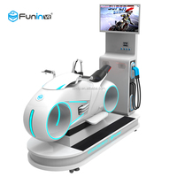 Simulateur de course de moto VR 9D certifié ISO 9001 Zhuoyuan - Machine de jeu pour centre commercial intérieur, construction métallique