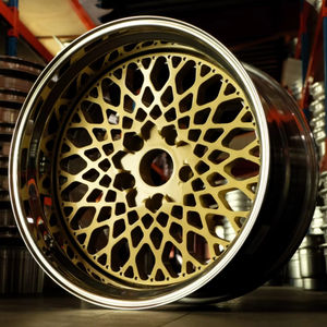 Bku 3 Pièces <span class=keywords><strong>Roues</strong></span> E50 pour <span class=keywords><strong>BMW</strong></span> E30 M3 E12 E28 535I 528I 320I E36 E23 735I 15 16 17 Pouces Jante Personnalisé Mesh Design Alliage 4x100 Roue - Product Image 4