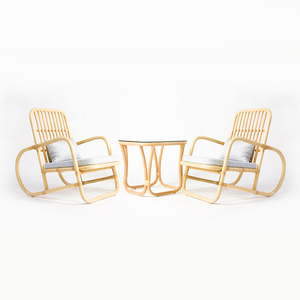 Sedia <span class=keywords><strong>Vintage</strong></span> con schienale alto in Rattan di alta qualità sedie da giardino naturali mobili da esterno all'ingrosso dalla fabbrica della cina - Product Image 1