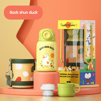 Bouteille d'eau isotherme en acier inoxydable 316 pour enfants, ensemble cadeau en gros, 450 ml, tasse thermos portable avec paille