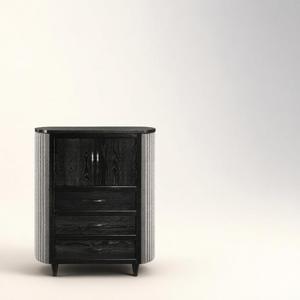 Cómoda Moderna Ecológica de Madera para Dormitorio y Sala de Estar con Bajo Contenido de Formaldehído, Muebles de Madera para el Hogar de Malasia - Product Image 1