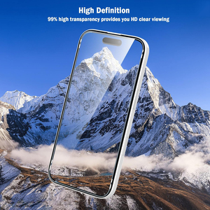 Protector de pantalla de vidrio templado transparente alto 9H al por mayor caliente Premium para Apple <span class=keywords><strong>iPhone</strong></span> 12 13 14 15 16 Pro Max - Product Image 6