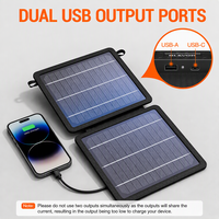 Panneau solaire pliable 10W, chargeur solaire portable pour téléphone, batterie externe, appareil photo, camping en plein air, randonnée, alimentation de secours