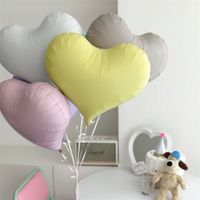 1 ballon en aluminium de 20 pouces en forme de cœur rétro, idéal pour les anniversaires, la Saint-Valentin, la photographie d'ambiance