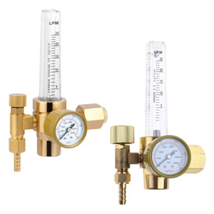 Détendeur de gaz avec débitmètre 0-15 Lpm pour Argon, Dioxyde de carbone, Soudage MIG TIG - Product Image 1