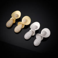 Boucles d'oreilles pendantes tendance pour femme, finition sablée, zircon cubique, modèles de bijoux 2025, cadeau pour femme, fête