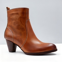 Nouvelles Bottines Décontractées Quotidiennes à Bout Rond pour Femme, Chaussures d'Hiver Noires Confortables à Talon Carré Épais