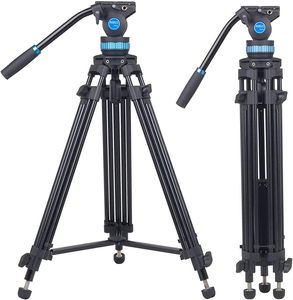 <span class=keywords><strong>Trépied</strong></span> vidéo <span class=keywords><strong>SIRUI</strong></span> SH-15 en aluminium avec tête fluide 360, 61 kits de trépieds professionnels robustes pour appareils photo reflex numériques, charge maximale de 22lb - Product Image 1