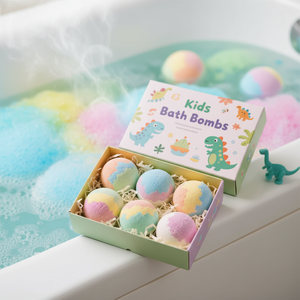 Bombes <span class=keywords><strong>de</strong></span> <span class=keywords><strong>bain</strong></span> pour enfants en gros sous marque privée, naturelles, végétaliennes, avec jouets dinosaures surprise à l'intérieur - Product Image 4