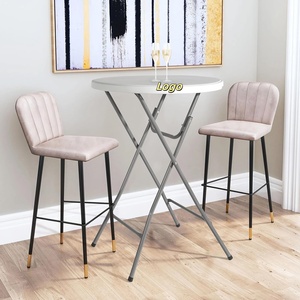 Nhà Máy Bán Buôn 81Cm Bền HDPE Nhựa Vòng Cao Top Gấp Cocktail Bảng Cho Trong Nhà Ngoài Trời Bên Ăn Bar - Product Image 4