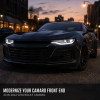 12V 35W 4600 Lumens LED Headlights for Chevrolet Camaro SS 2018 2019 2020 2021 2022 L Shape DRL Projector for SS Headlights