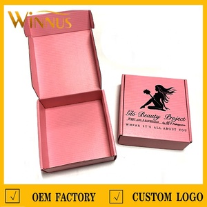 Impression personnalisée Chaussures Vêtements Maquillage Boîte de transport Petite enveloppe blanche Boîte de livraison de <span class=keywords><strong>colis</strong></span> Boîte d'emballage postal cadeau pour l'expédition - Product Image 6