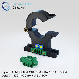 Hall-effect stroomtransformator QNDBK1-21 AC DC 30A 50A 100A 200A 300A 4 tot 20mA klemct-transducer split-core stroomtransducer - Product Image 4