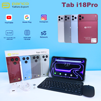 Tablet Android 10 TAB I18pro Baru 10.1-inci PANCO MTK6755 RAM 3GB 4G LTE Dual Kartu Mini Komputer dengan Keyboard dan Mouse