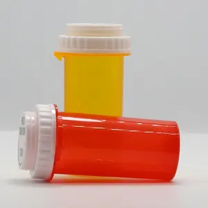10 DR plastica spremere pop top contenitore fiala pollice CLICK fiala funzione CR