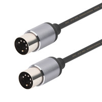 Câble premium 6.35mm mâle ou femelle vers midi 5pin, 1/4