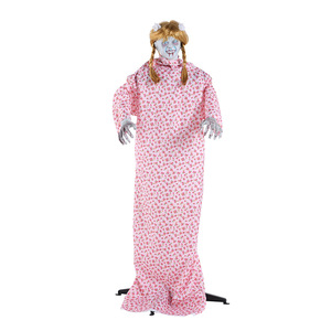 <span class=keywords><strong>Animé</strong></span> <span class=keywords><strong>Halloween</strong></span> Animatronic Floral Ghost Woman Prop avec mouvement de tête Décoration d'horreur activée par le son - Product Image 1