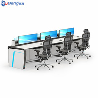 Mesa de Estudio para Estación de Televisión Personalizada, Consola de Transmisión de Noticias, Muebles para Sala de Control y Monitoreo de CCTV