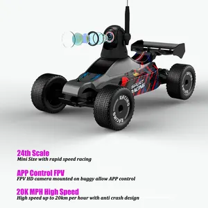 智能手机控制汽车卡车高速遥控汽车带摄像头LED汽车玩具快速无线电控制越野车