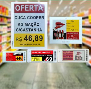 Etiquetas Electrónicas de Precio (ESL) con Pantalla de Tinta Electrónica (E-Ink) de 10.2 Pulgadas, Sistema ESL de 4 Colores, Módulos de Papel Electrónico (EPD) con Controlador para Uso en Almacenes - Product Image 1