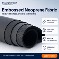 Tissu en néoprène texturé en relief, matériau flexible pour gants, orthèses, équipement sportif, personnalisable OEM