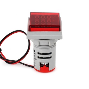 LED Digital AC Voltímetro Amperímetro Medidor <span class=keywords><strong>de</strong></span> frecuencia Luces <span class=keywords><strong>de</strong></span> señal 3 en 1 Indicador 220V Voltaje Corriente Hz Volt Amp Tester Detector - Product Image 5