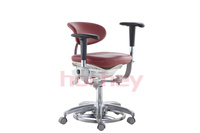 Tabouret de médecin dentaire avec dossier Chaise d'assistant de médecin pour les hôpitaux Chaise de médecin dentiste de luxe avec dossier