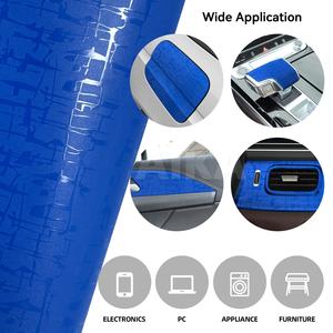 <span class=keywords><strong>Vinilo</strong></span> Adhesivo de PVC con Textura 3D, Grano Maya, Negro, Rojo, Azul, Gris, Película que Cambia de Color, <span class=keywords><strong>Vinilo</strong></span> para Envolver Autos, Adhesivos de Fibra de Carbono Forjado - Product Image 3