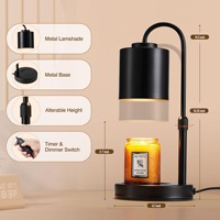 Lampe chauffante pour bougies d'aromathérapie, lumière d'ambiance pour café, chambre à coucher, décoration intérieure, cadeau de Noël, d'anniversaire, lampe chauffe-bougie