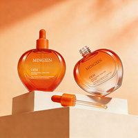 Flacon en verre pour huile essentielle avec compte-gouttes, design unique et luxueux, 50 ml, vide, pour cosmétiques et sérums capillaires