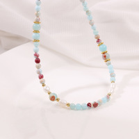 Collier et bracelet en perles baroques de style bohème avec pierres Shousan, design de mode européen et américain pour le quotidien, les voyages, la rue et la plage
