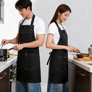 Delantal de Lona Moderno con Logotipo Personalizado, Delantal de Cintura Resistente a las Manchas para Chefs, Camareros y Floristas - Product Image 1