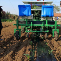 Offre Spéciale transplanteuse de légumes multifonctionnelle Machine à deux rangs tomate chili patate douce planteur noyau semoirs transplanteurs